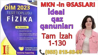 MKN in əsasları İdeal Qaz Qanunları test toplusu DİM 2023 Fizika Test Toplusu  Tam izah 1130 [upl. by Sheba]