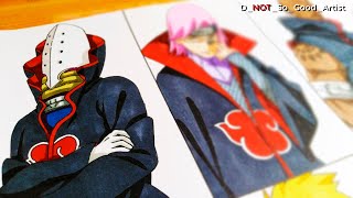 Drawing the Espadas as the Akatsuki  Naruto Shippuden X Bleach [upl. by Annahgiel]