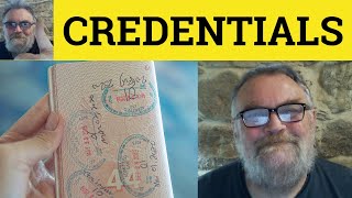 🔵 Credentials Meaning  Credential Examples  Credentials Definition  Credential Credentials [upl. by Mattox]