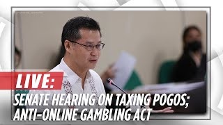 Senate holds hearing on AntiOnline Gambling Act taxing POGOs  ABSCBN News [upl. by Atirrehs]