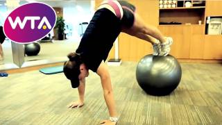 US Open Champion Sam Stosurs Workout Regimen  WTA tennis [upl. by Elaweda]