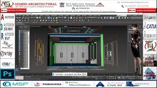 3Ds Max 2020 How Trace autocad File in 3Ds Max with Interior Part1Gemini Architectural [upl. by Barayon194]