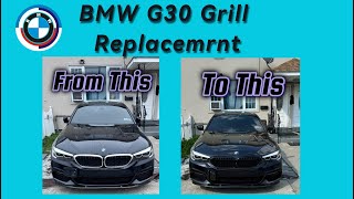 BMW G30 Grill Replacement [upl. by Alilad618]