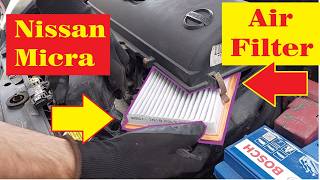 How To Change The Air Filter On A Nissan Micra [upl. by Cynar981]