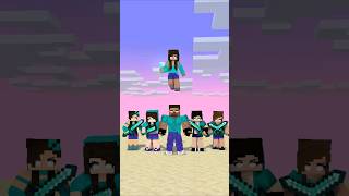 Steve Team vs Herobrine Team shorts friendship anime aphmau jjsister [upl. by Ruzich417]