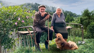 Hard life of an elderly couple in a mountain village on the border with Romania [upl. by Ecnerol]