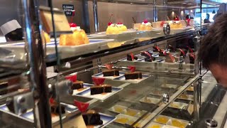 The Norwegian Bliss Cruise Ship Lunch Buffet  NCL Free Dining  Alaska Trip [upl. by Murage928]