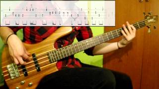 Diana Ross  The Boss Bass Cover Play Along Tabs In Video [upl. by Akemrehs]