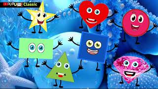 Shapes Rhymes  We are shapes yes we are shape  Babies Shapes Songs l Baby Rhymeslooloo [upl. by Downey]