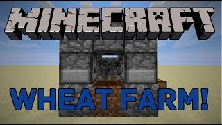 Minecraft Super Fast Wheat Farm Tutorial 112 Ready [upl. by Veal]