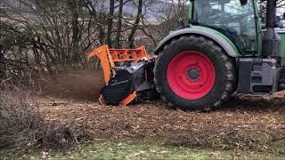 TMC Cancela TFX225 Forstmulcher mit Fendt 724 [upl. by Ylicic955]