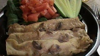 Stuffed Crepes with Sauce [upl. by Sakmar]