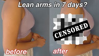 Lean arms in ONE WEEK I tried a Hanna Millys upper body workout  Before and After results [upl. by Anirbac99]