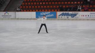 Vincent Zhou FS 2017 Bavarian Open [upl. by Luoar]