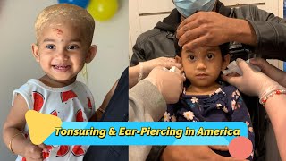 Tonsuring and ear piercing in America for babytoddler [upl. by Nnylatsyrk697]