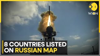 RussiaUkraine war Russian TV shows map where Putin could deploy missiles  World News  WION [upl. by Nara665]