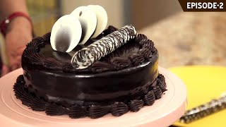 How to make a Quick and easy Eggless Double Truffle Cake layered with truffle amp praline nuts [upl. by Euqirrne]