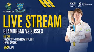 Glamorgan vs Sussex  LV County Championship  Day One l Live Stream [upl. by Armbrecht]