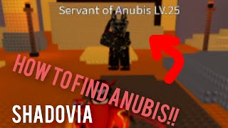 How to find Anubis Roblox Shadovia Launch [upl. by Eimam]