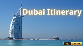 Dubai Itinerary Daily Life Traveling to Dubai  Without music or sound effects  4k ULTRA HD [upl. by Brigida]