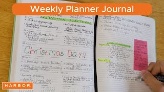 Weekly Planner Journal  Harbor [upl. by Ynnel]