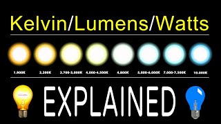 How To Chose LED Bulbs  Kelvin Lumens amp Watts EXPLAINED [upl. by Frierson540]