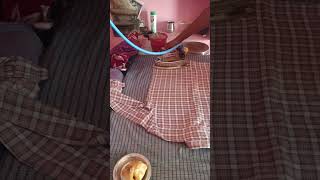 Shirt ironing and folding Shirtvideo ironing [upl. by Delbert918]