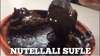 Nutellalı Sufle Tarifi  çok kolay  akışkan çikolata garantisi ile [upl. by Vergos462]