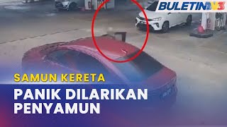 SAMUN KERETA  Wanita Warga Emas Dilarikan Penyamun Kereta [upl. by Loeb]