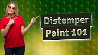 How is distemper paint done [upl. by Otsedom]