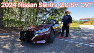 2024 Nissan Sentra 20 SV CVT Test Drive [upl. by Zilef730]