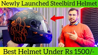 Best Helmet Under Rs 1500  Steelbird Helmet Review 🔥 [upl. by Prussian]