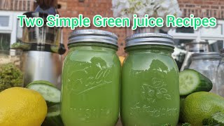 2 Simple Green Juice Recipes for Weight Loss amp Hydration [upl. by Silvan828]