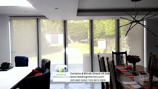 Roller Blinds and Voile Curtains for Bay Windows  wwwleadinginteriorscom Stanmore Colindale Luton [upl. by Angelis]