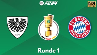 EA FC 24  Xbox Series X  Preußen Münster  FC Bayern München  DFB Pokal 2324 [upl. by Anallise]