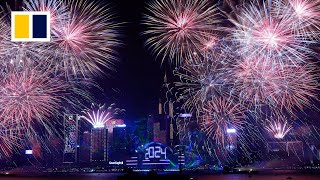 World rings in 2024 with spectacular New Year’s fireworks [upl. by Ellimaj393]