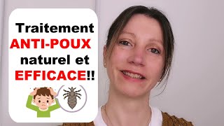 Traitement ANTI POUX naturel et EFFICACE [upl. by Durware512]