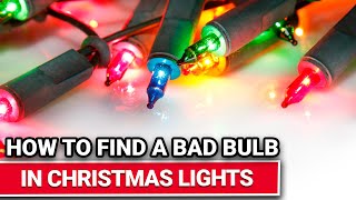 How To Find A Bad Bulb In Christmas Lights  Ace Hardware [upl. by Alletse870]