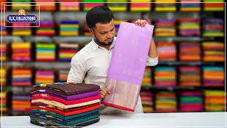 Mangalagiri Checks amp Soft Silk Sarees I Wholesale Shop IRkcollectionssarees [upl. by Jegar]