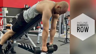 Incline Dumbbell Row  4 Tips [upl. by Aneerb]