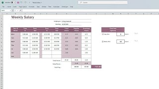 Excel  How to Pay Weekly Salary [upl. by Aneg]