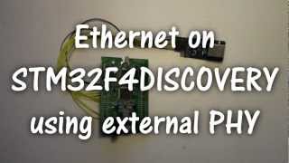 Ethernet on STM32F4DISCOVERY using external PHY [upl. by Neelyk356]