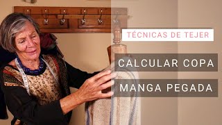 Dar forma al tejido 🧶 Con espalda tejida calcular copa manga pegada [upl. by Giusto]