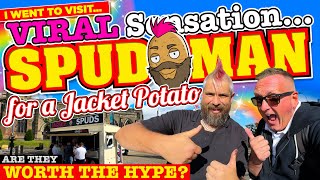 I went to visit SPUD MAN to TRY his JACKET POTATOES Do they LIVE UP to THE HYPE [upl. by Adiam]