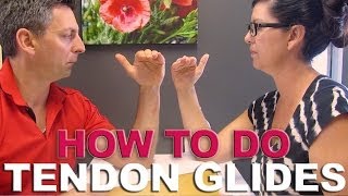 Arm Surgery  Tendon Glides Exercises  Nurse on the Go Video [upl. by Katherina]