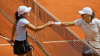 Justine Henin vs Svetlana Kuznetsova 2005 Roland Garros R4 Highlights [upl. by Annuahsal959]