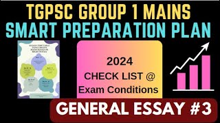 TGPSC Group 1 Mains Preparation Plan 2024  General Essay 3  How to crack tspsc group 1 mains [upl. by Lamoree]