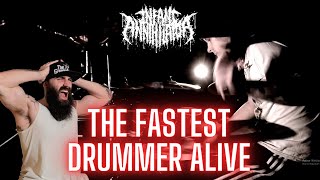 The MOST BRUTAL drum performance EVER  INFANT ANNIHILATOR  CNTCRUSHER [upl. by Nirel]