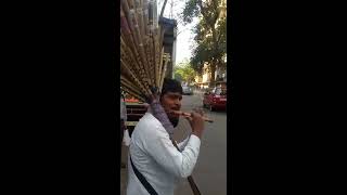 Indian Bamboo flute street flute player [upl. by Chambers567]