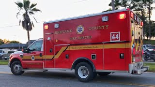 Medic 44 Responding  Brevard County Fire amp Rescue [upl. by Pillihpnhoj]